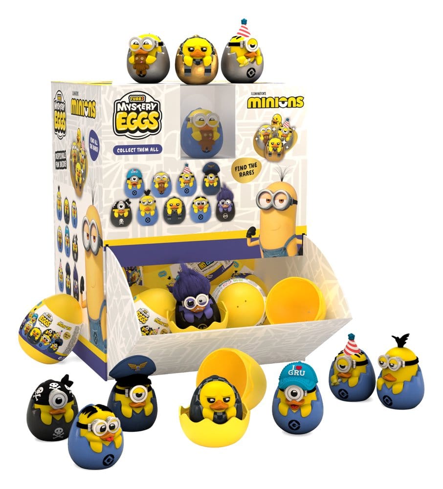 Minions Tubbz Mini Figurer Mystery Egg Blind Box Display (36 stycken)