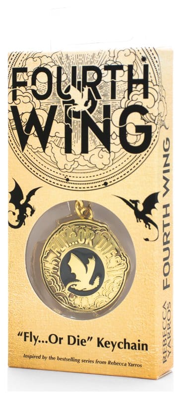 Fourth Wing nyckelring Fly or Die 14 cm