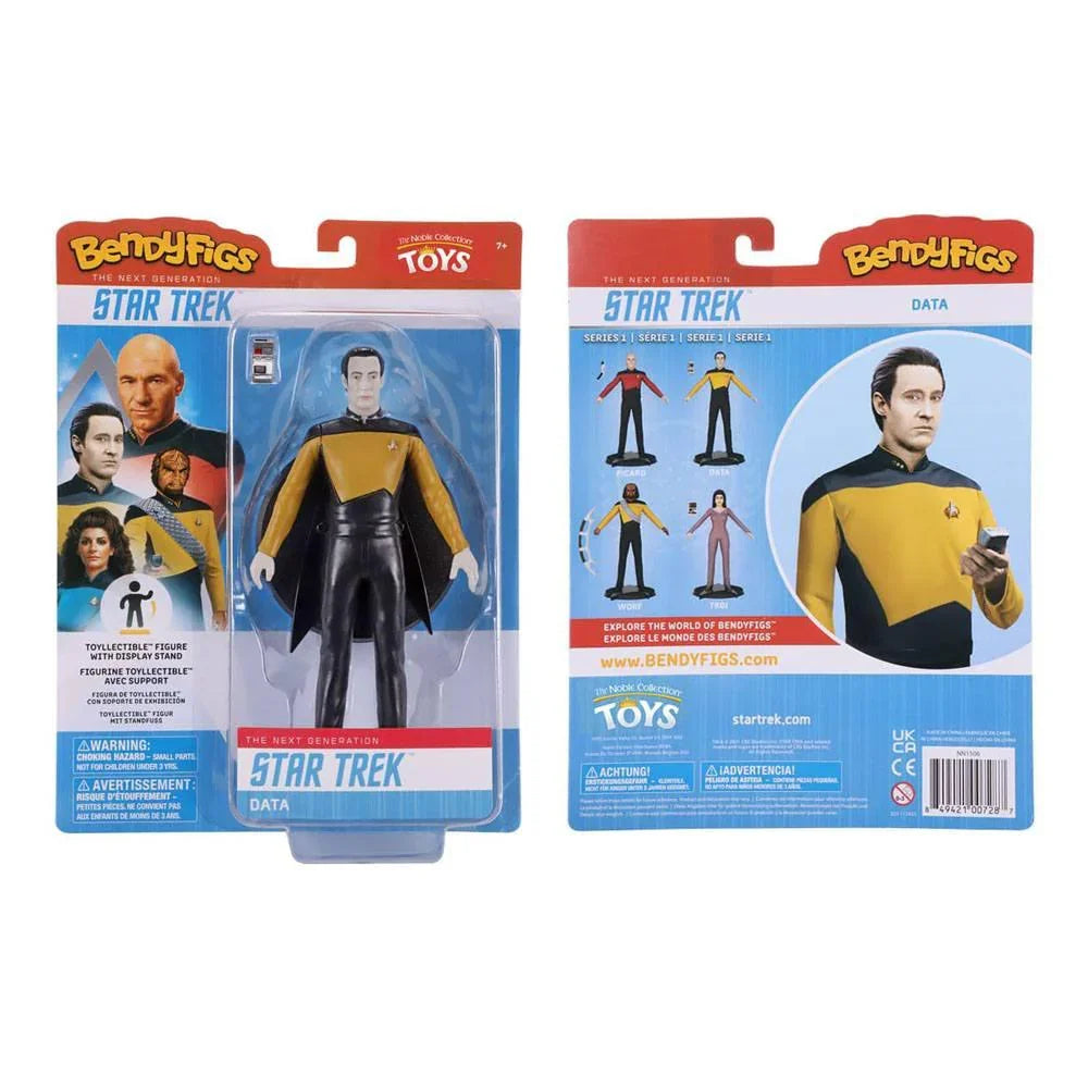 Star Trek: The Next Generation Bendyfigs Figur Lt. Cmdr. Data 19 cm Noble Collection