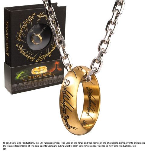 Lord of the Rings The One Ring Necklace i Rostfritt Stål Noble Collection