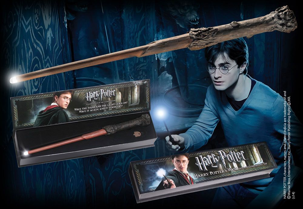 Harry Potter Replica Harrys Illuminating Trollstav Noble Collection