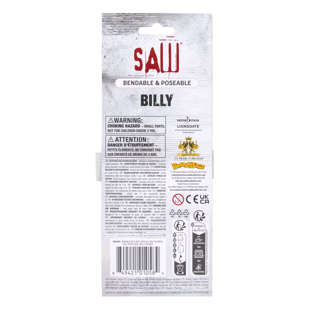 Bendyfigs Bendable Figur Billy Puppet 18 cm Noble Collection