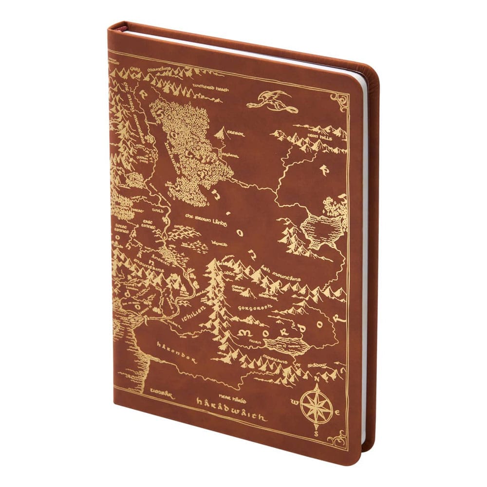 The Lord of the Rings Journal - Karta över Midgård, 240 sidor Noble Collection