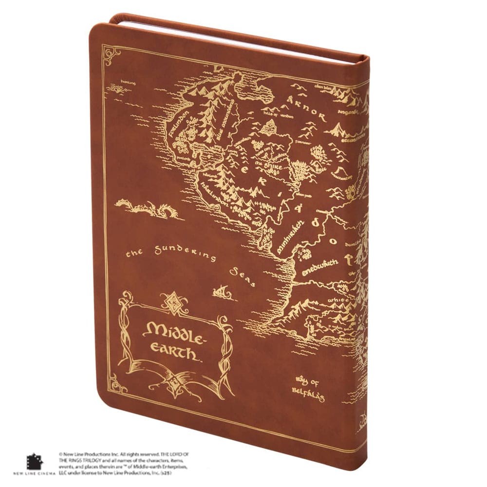 The Lord of the Rings Journal - Karta över Midgård, 240 sidor Noble Collection