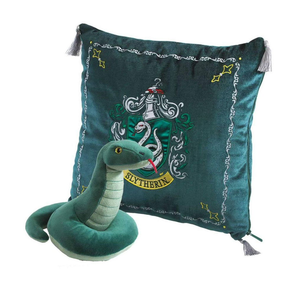 Harry Potter Slytherin Husmaskot Kudde med Plush Figur Noble Collection