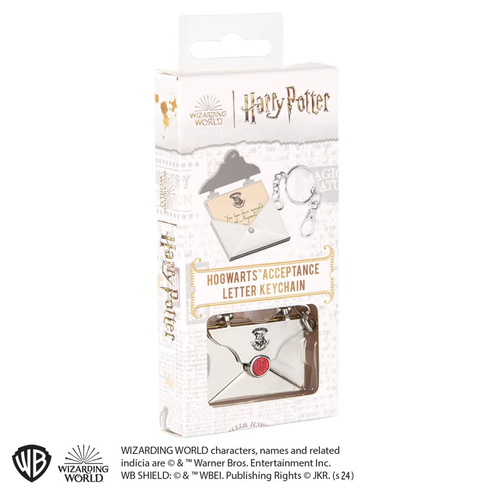 Harry Potter Metallnyckelring med Hogwarts Acceptansbrev Noble Collection