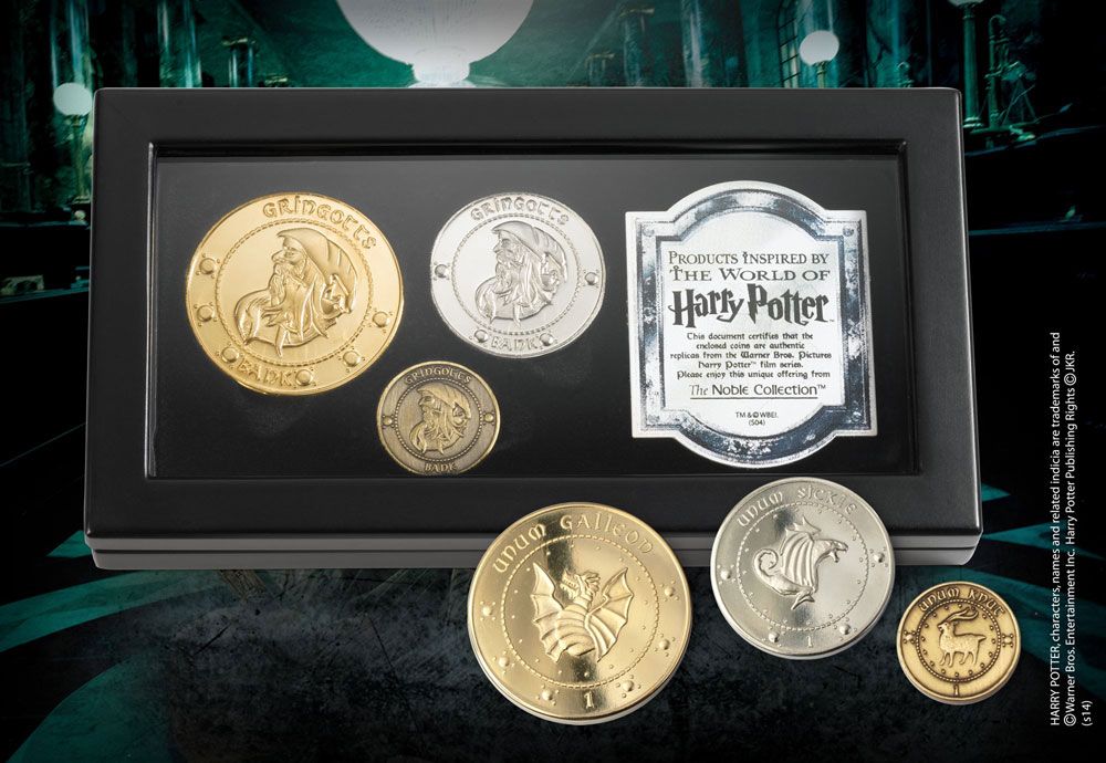 Harry Potter Gringotts Bank Mynt Samling Noble Collection