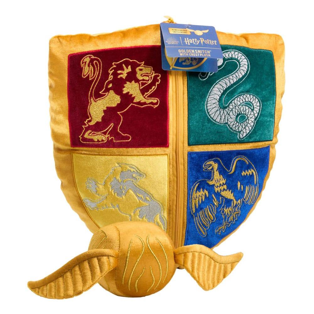 Harry Potter Kudde med Plush Figur Quidditch Crest & Golden Snitch Noble Collection