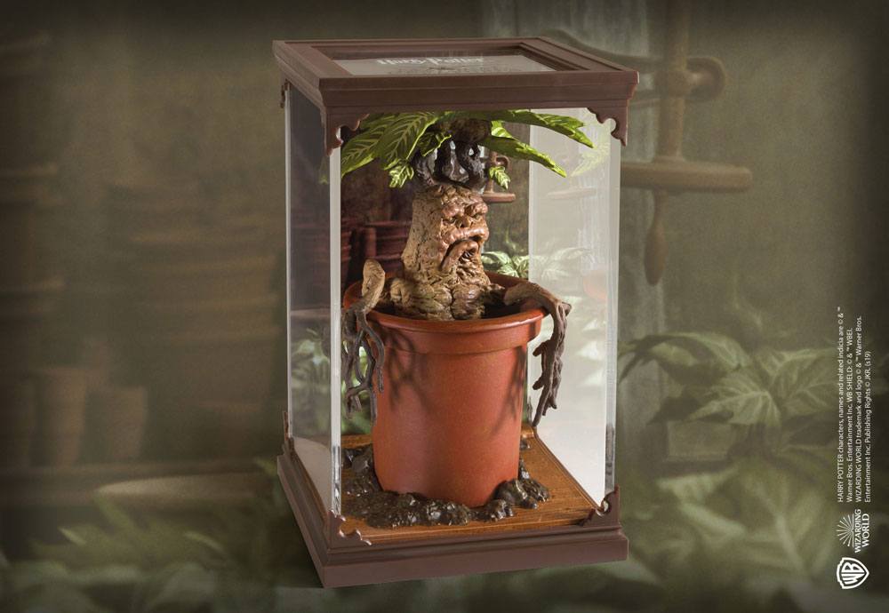 Harry Potter Mandrake Staty 13 cm - Handmålad Samlarobjekt Noble Collection