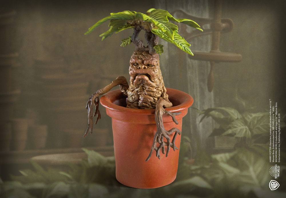 Harry Potter Mandrake Staty 13 cm - Handmålad Samlarobjekt Noble Collection