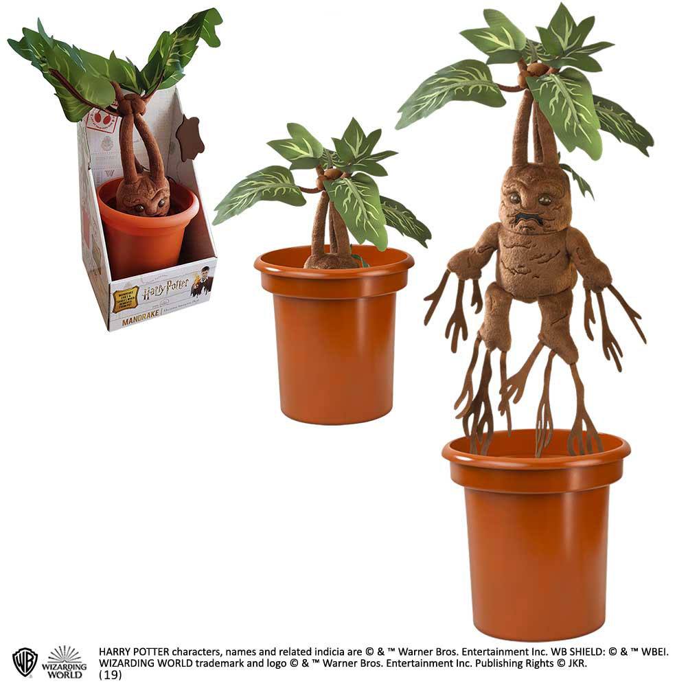 Harry Potter Interaktiv Plush Figur Mandrake 30 cm Noble Collection