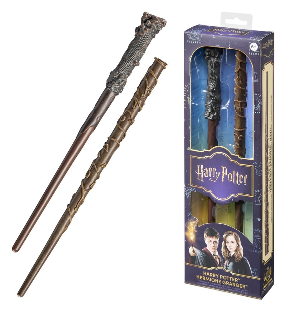 Harry Potter Rollspelsreplika Trollstavar 2-pack Harry Potter & Hermione Granger 31 cm