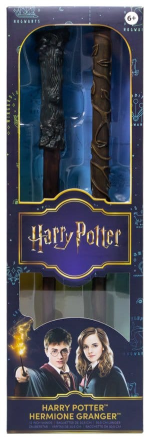 Harry Potter Rollspelsreplika Trollstavar 2-pack Harry Potter & Hermione Granger 31 cm