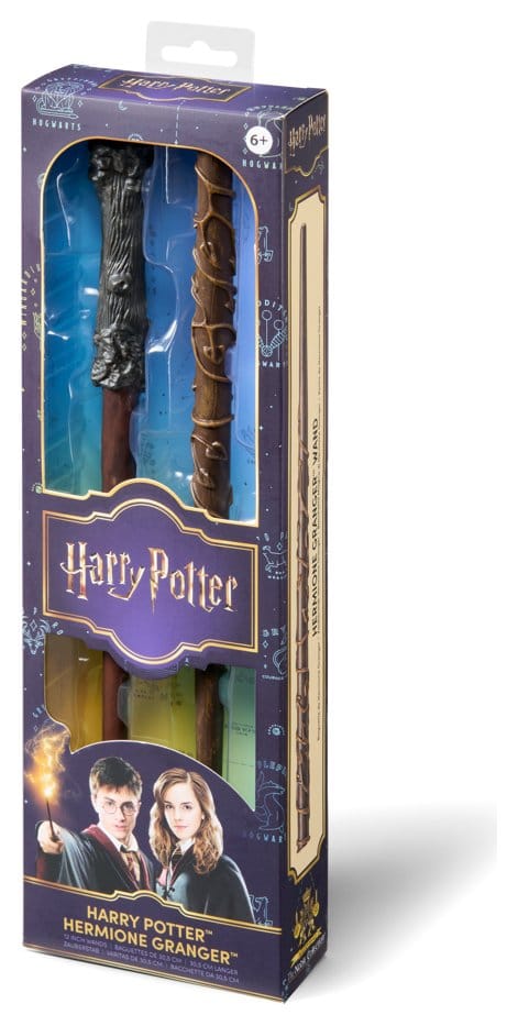 Harry Potter Rollspelsreplika Trollstavar 2-pack Harry Potter & Hermione Granger 31 cm
