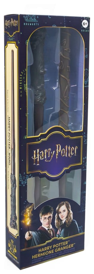 Harry Potter Rollspelsreplika Trollstavar 2-pack Harry Potter & Hermione Granger 31 cm