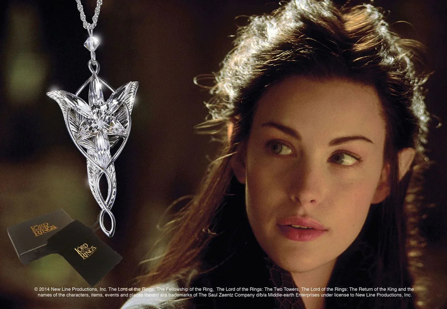 Lord of the Rings Arwen's Evenstar Pendant (Silver Plated)