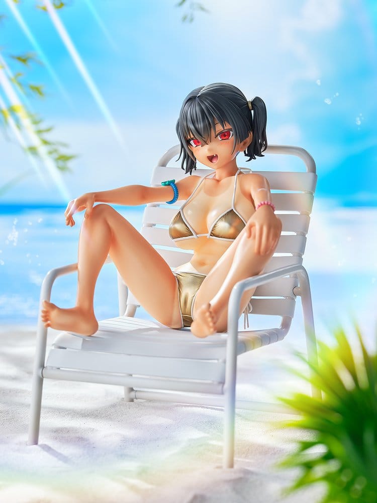 Original Karaktärsfigur 1/5 Nocturnas Sasaki Kanna – Guld Bikini Version 23 cm