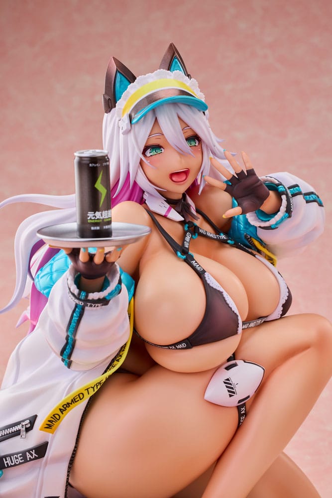Original Karaktär Figur 1/4 Meido-Busou: Ax Street Ver. 26 cm Nocturnas