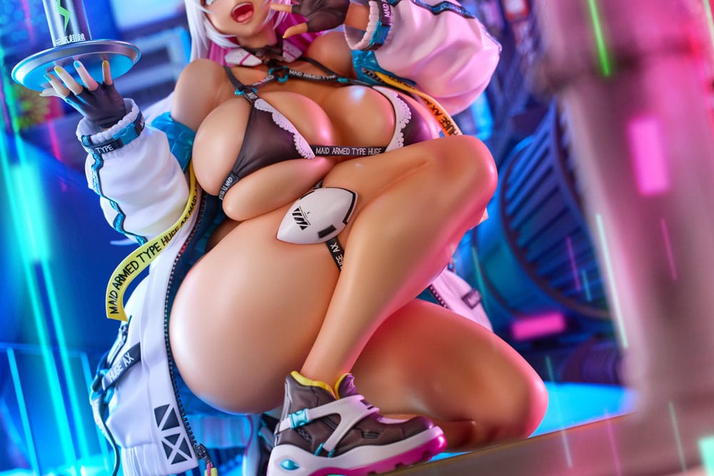 Original Karaktärs Figur 1/4 Meido-Busou: Ax Street ver. Pixel Philia Edition 37 cm Nocturnas