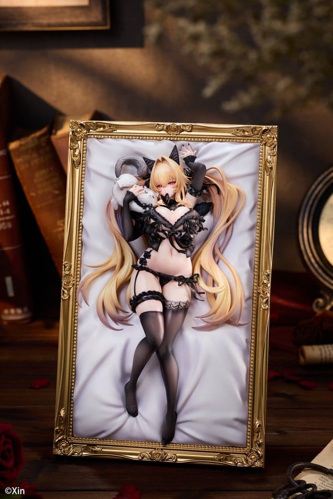 Original Character PVC Figure 1/7 Stella Black Cat Ver. Deluxe Edition 27 cm
