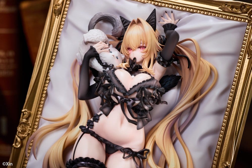 Original Character PVC Figure 1/7 Stella Black Cat Ver. Deluxe Edition 27 cm