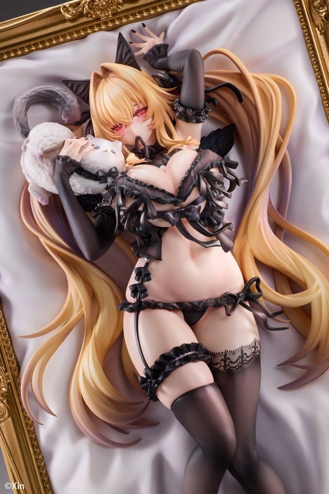Original Character PVC Figure 1/7 Stella Black Cat Ver. Deluxe Edition 27 cm