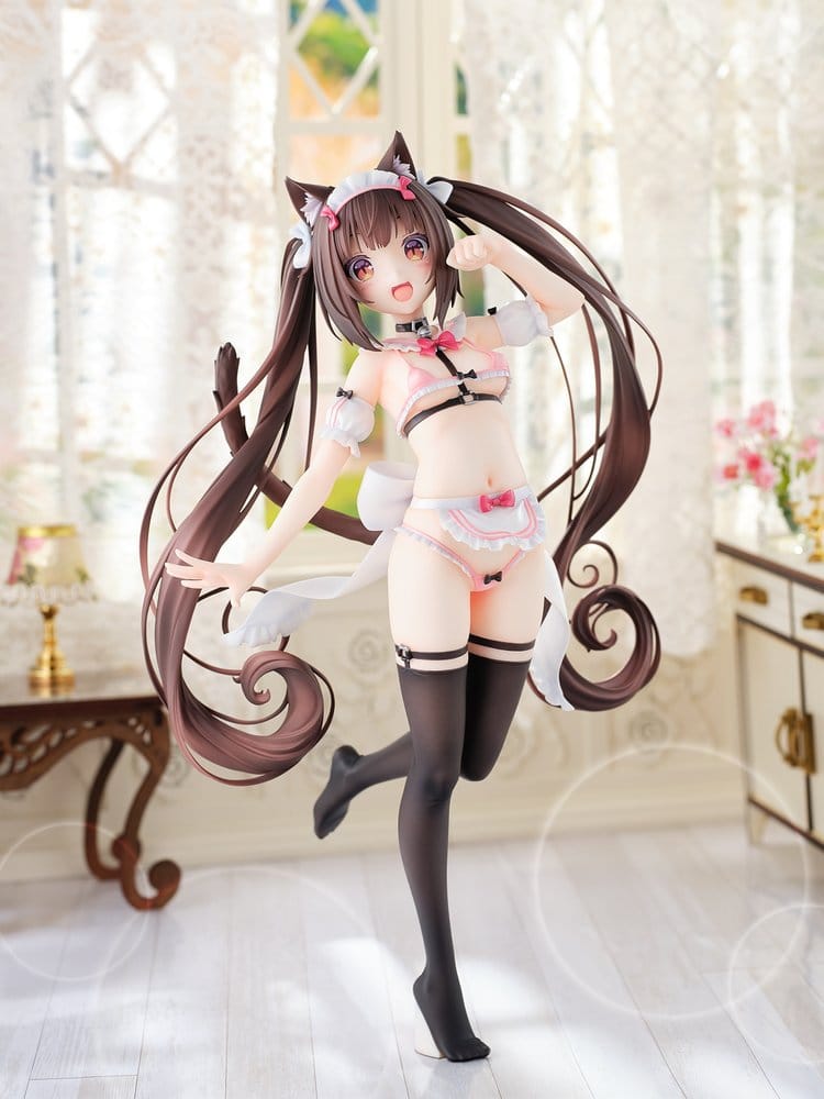 Nekopara PVC-figur 1/5.5 Chocola Micro Bikini Maid -STD Edition- 30 cm