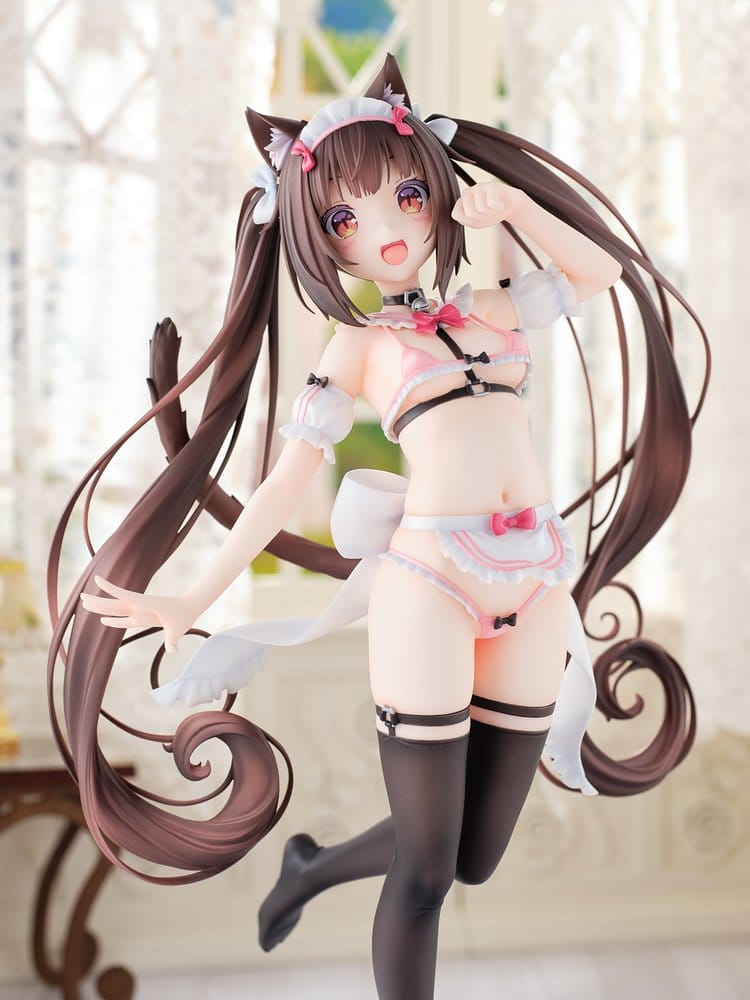 Nekopara PVC-figur 1/5.5 Chocola Micro Bikini Maid -STD Edition- 30 cm