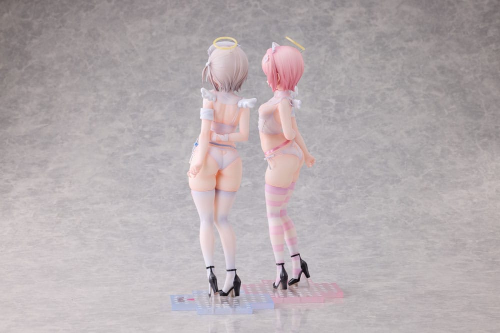 Original Karaktärsfigur 1/6 Suzu & Nagi Illustrerad av Kuma 4-gou Set Utgåva 27 cm Otherwhere