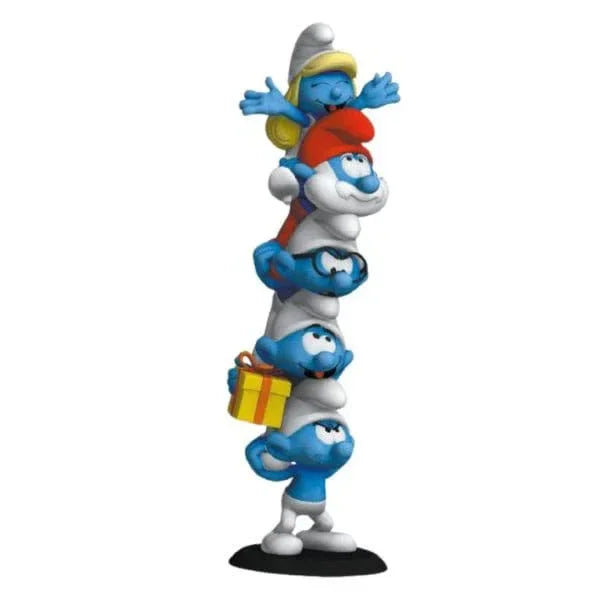 The Smurfs Staty Smurfs Kolumn Polykrom Utgåvan 50 cm Nerdbutiken