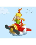 Den Lille Prinsen Figur - Lille Prinsen & Räven i Flygplanet 7 cm Plastoy
