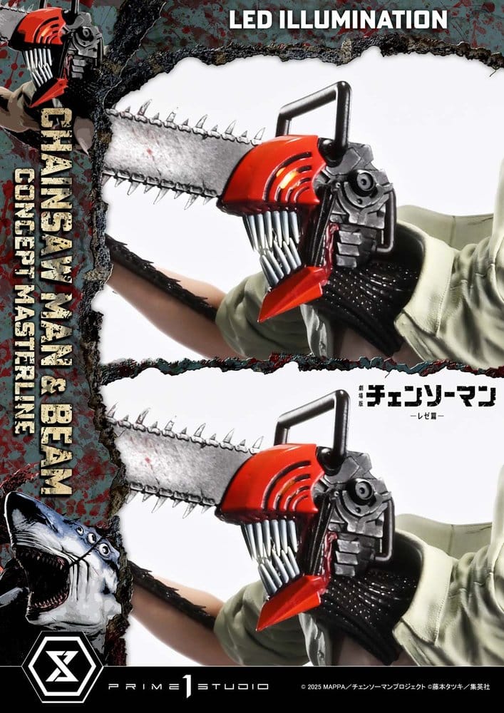 Chainsaw Man Concept Masterline Series Statue 1/6 Chainsaw Man & Beam 73 cm