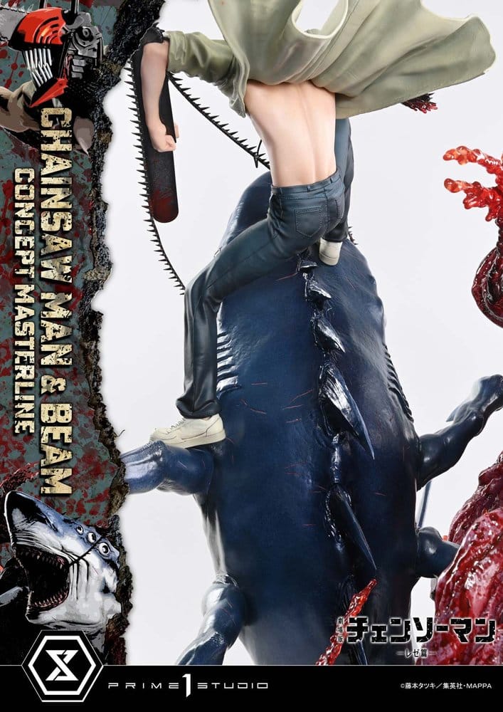 Chainsaw Man Concept Masterline Series Statue 1/6 Chainsaw Man & Beam 73 cm