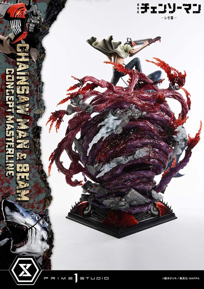 Chainsaw Man Concept Masterline Series Statue 1/6 Chainsaw Man & Beam Bonus Version 73 cm