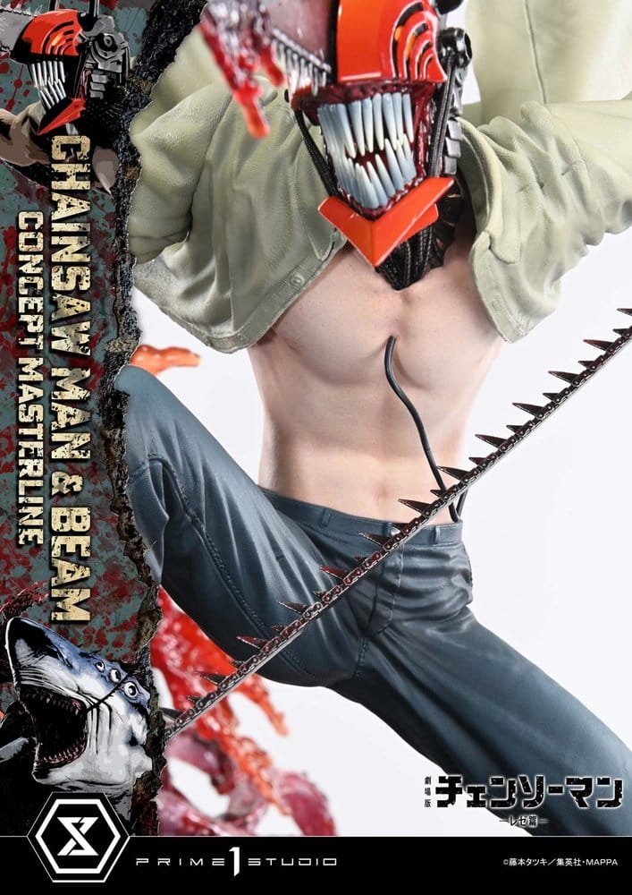 Chainsaw Man Concept Masterline Series Statue 1/6 Chainsaw Man & Beam Bonus Version 73 cm