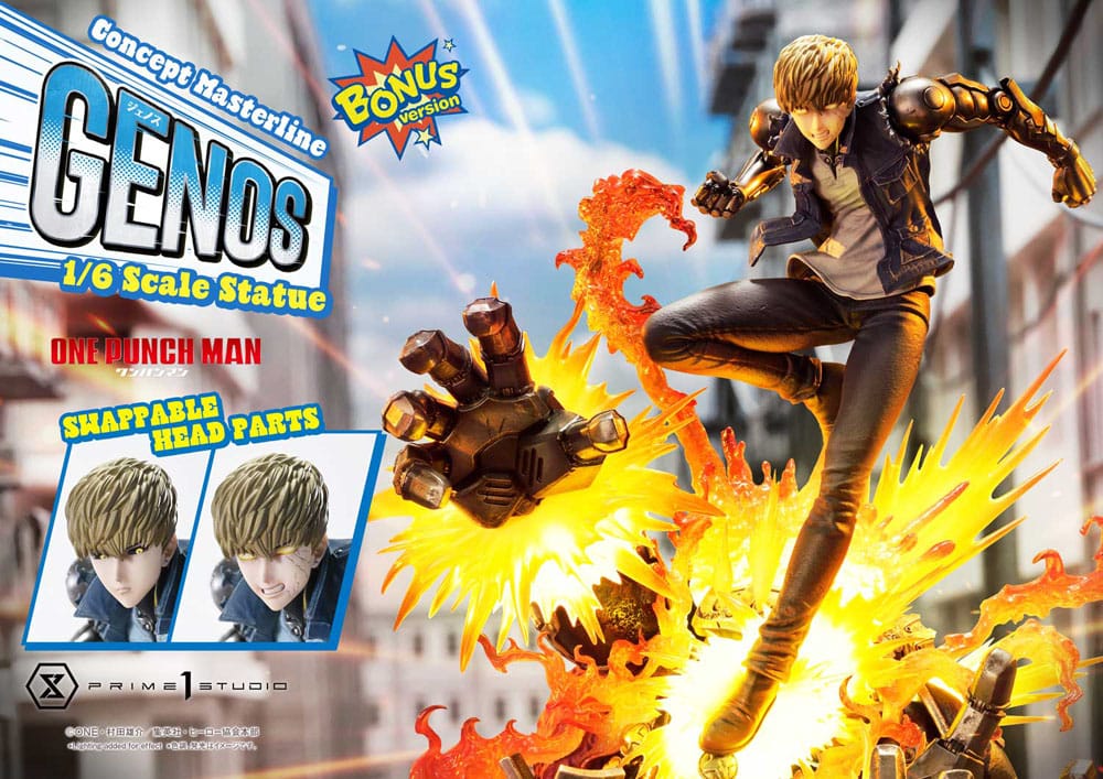 One Punch Man Concept Masterline Series Figur 1/6 Genos Bonus Ver. 33 cm