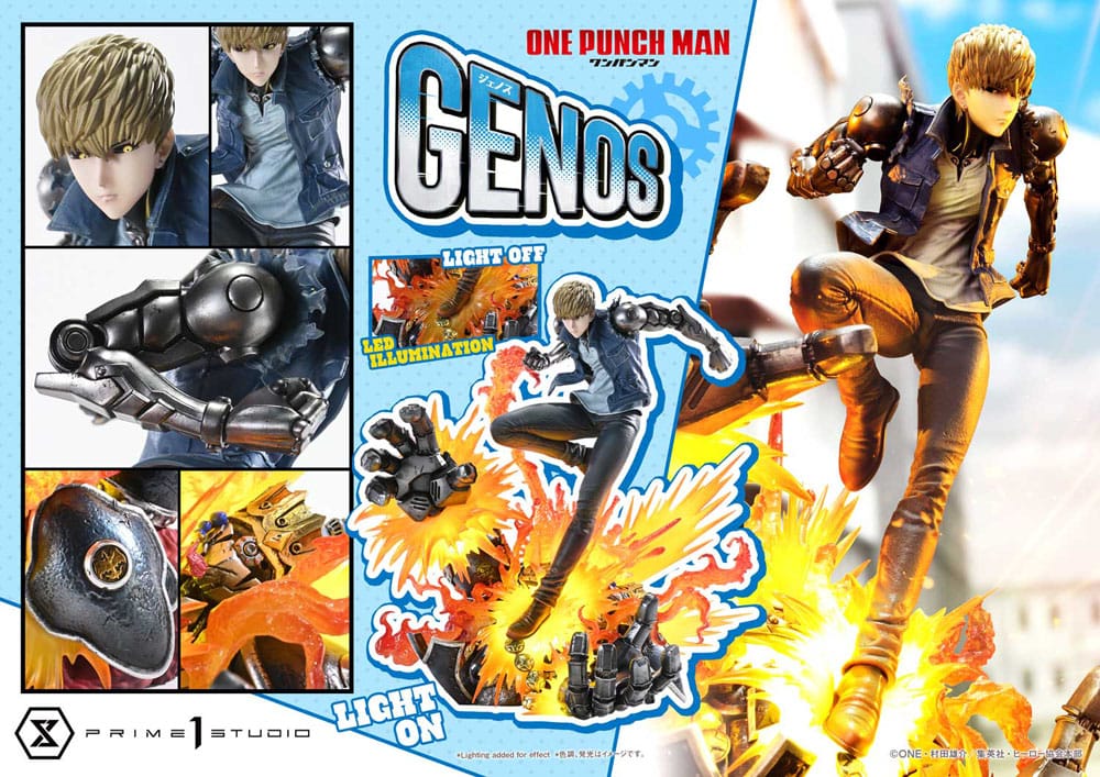 One Punch Man Concept Masterline Serie Figur 1/6 Genos Bonusversion 33 cm