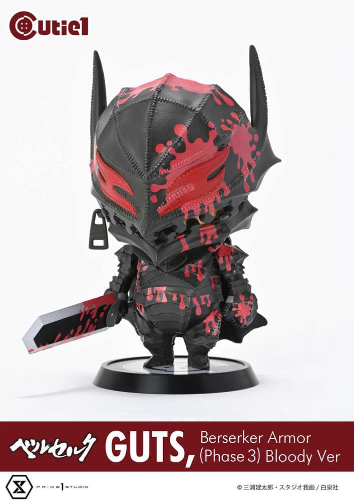 Berserk Cutie1 PVC Figur Guts Berserker Armor (Phase 3) Bloody Ver. 12 cm Prime 1 Studio