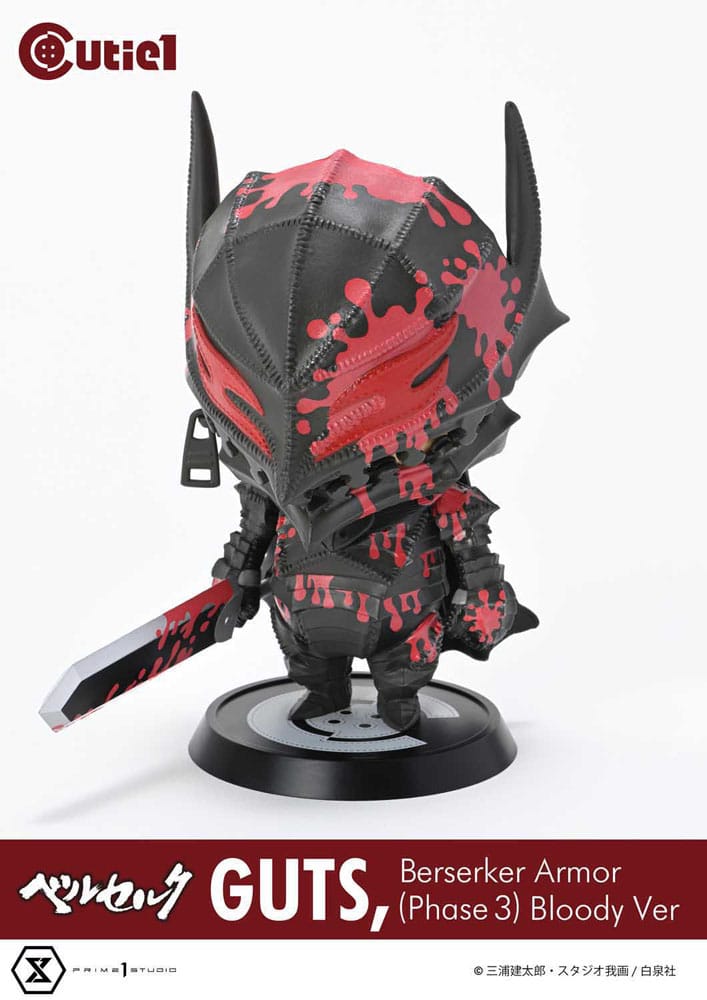 Berserk Cutie1 PVC Figur Guts Berserker Armor (Phase 3) Bloody Ver. 12 cm Prime 1 Studio
