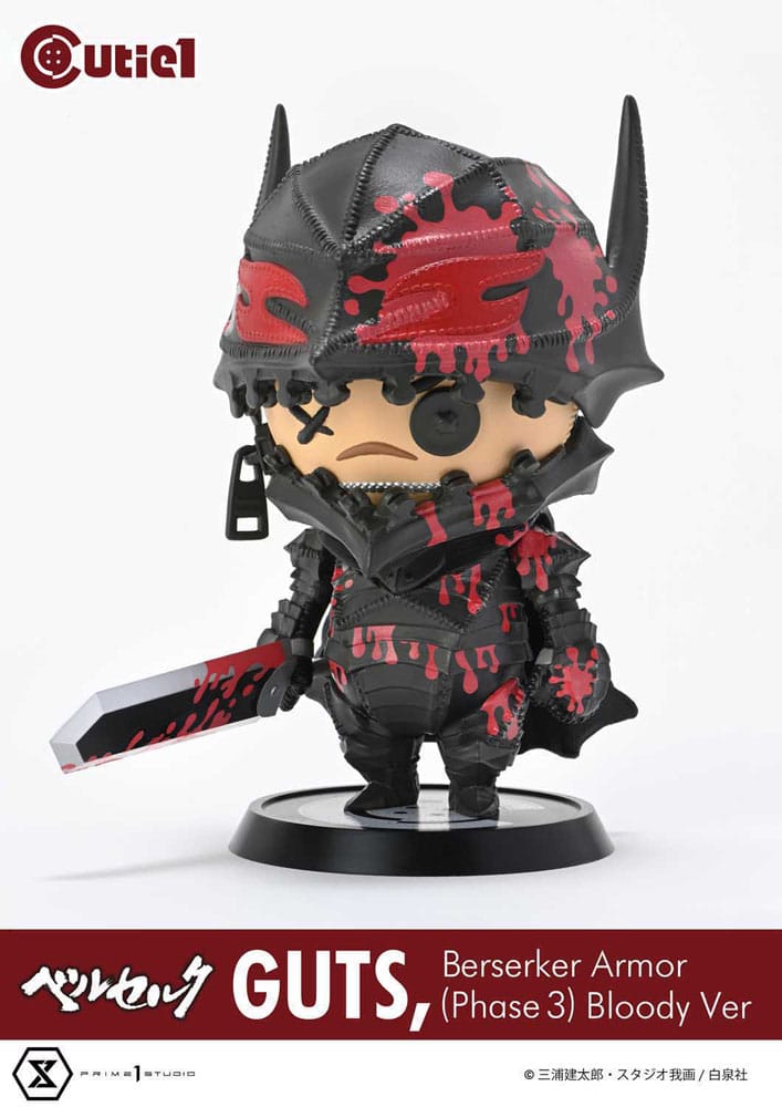 Berserk Cutie1 PVC Figur Guts Berserker Armor (Phase 3) Bloody Ver. 12 cm Prime 1 Studio