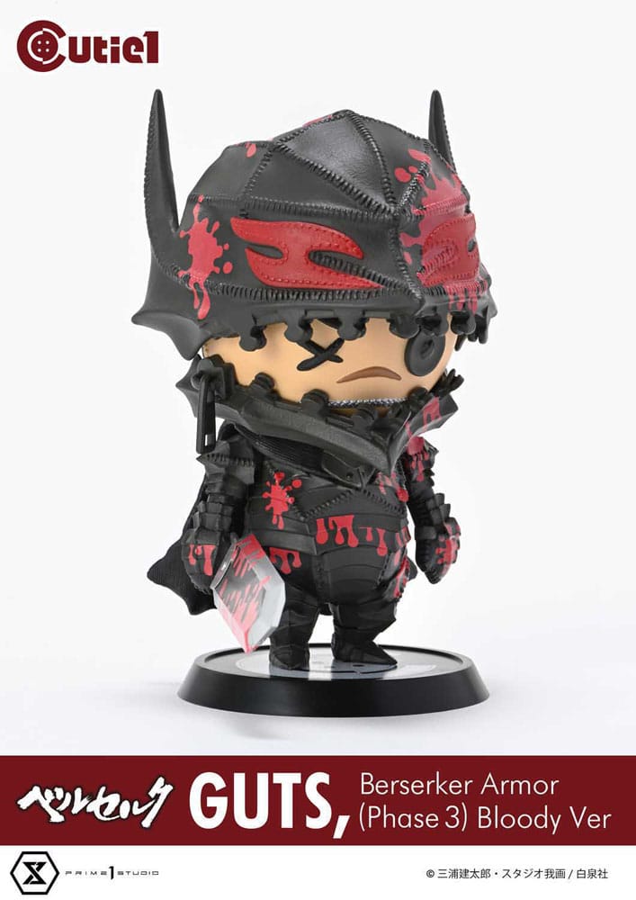 Berserk Cutie1 PVC Figur Guts Berserker Armor (Phase 3) Bloody Ver. 12 cm Prime 1 Studio