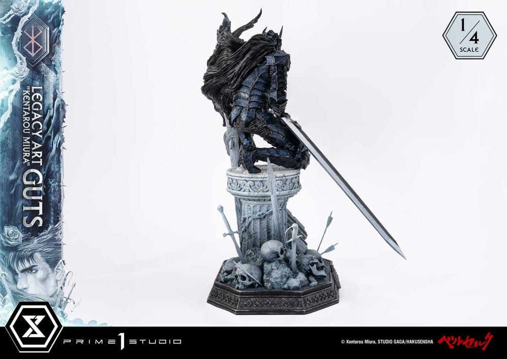 Berserk Legacy Art "Kentarou Miura" Statue 1/4 Guts 74 cm