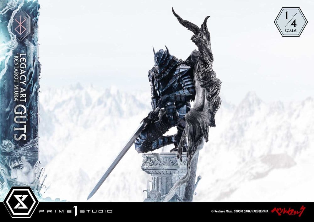 Berserk Legacy Art "Kentarou Miura" Statue 1/4 Guts 74 cm