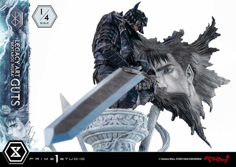 Berserk Legacy Art "Kentarou Miura" Statue 1/4 Guts Bonus Version 74 cm