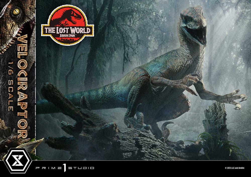 Jurassic Park II Legacy Museum Collection Statue 1/6 Velociraptor Bonus Version 41 cm