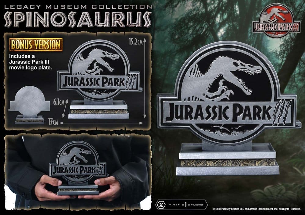 Jurassic Park Legacy Museum Collection Statue 1/6 Spinosaurus Bonus Version 134 cm