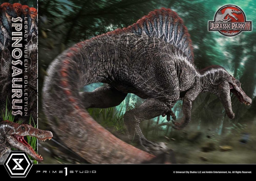 Jurassic Park Legacy Museum Collection Statue 1/6 Spinosaurus Bonus Version 134 cm