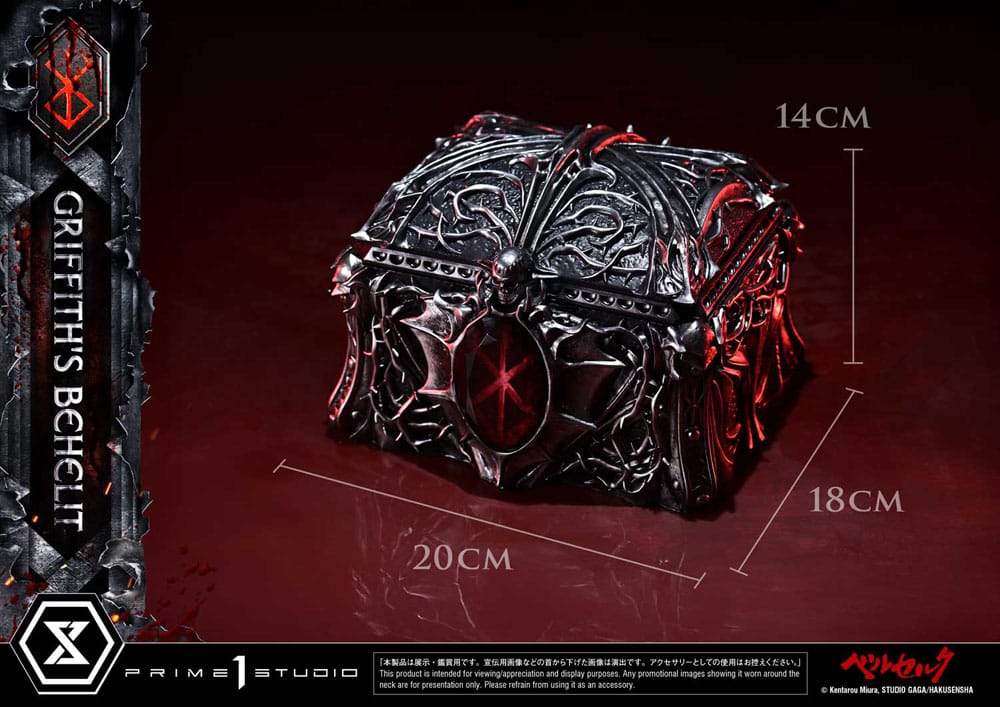 Berserk Life Scale Figur Griffith's Behelit 6 cm Prime 1 Studio