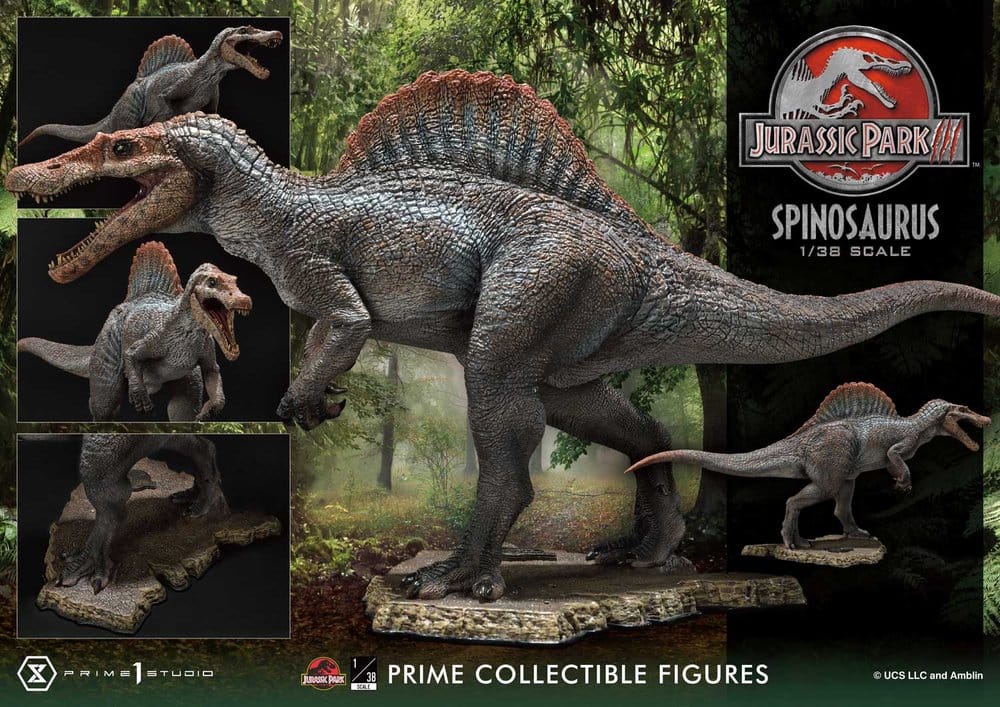 Jurassic Park III (Film) Prime Samlarfigurer Figur 1/38 Skala Spinosaurus 24 cm