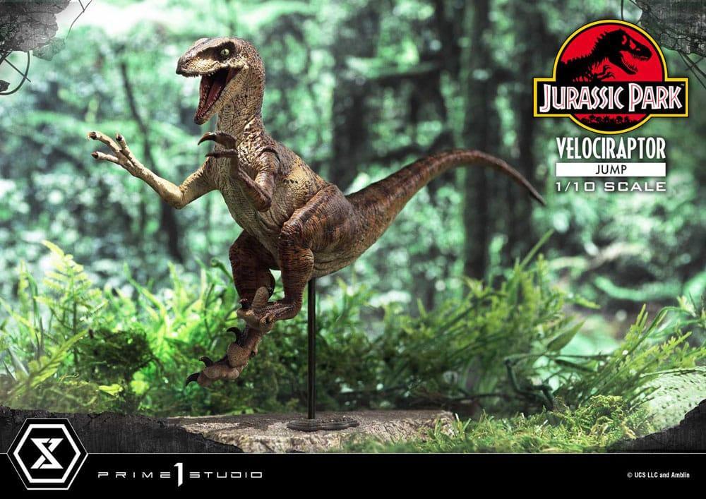 Jurassic Park Prime Collectibles Figur 1/10 Velociraptor Jump 21 cm Prime 1 Studio